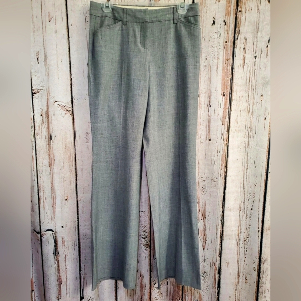 Express Women's Size 2 Gray Career Extra Wide-Leg Skinny Dress Pants Slacks EUC